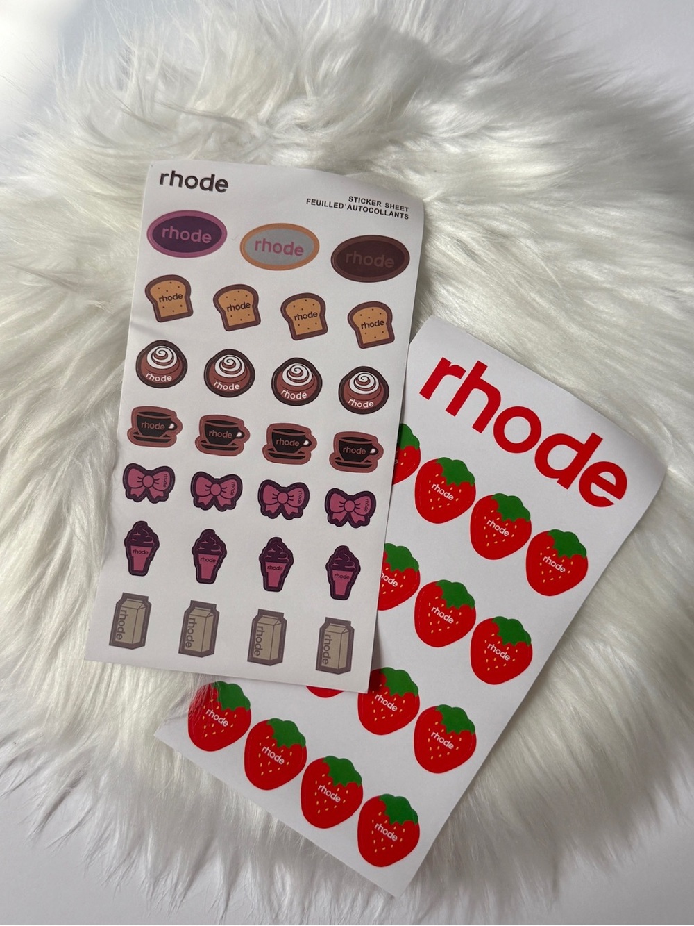 Rhode Sticker Sheets Set of 2 New